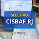 CISBAF RJ publica novo edital de processo seletivo