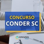 Concurso CONDER - SC: remunerações de até R$ 8 mil