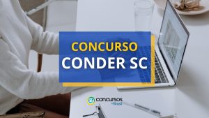 Concurso CONDER - SC: remunerações de até R$ 8 mil