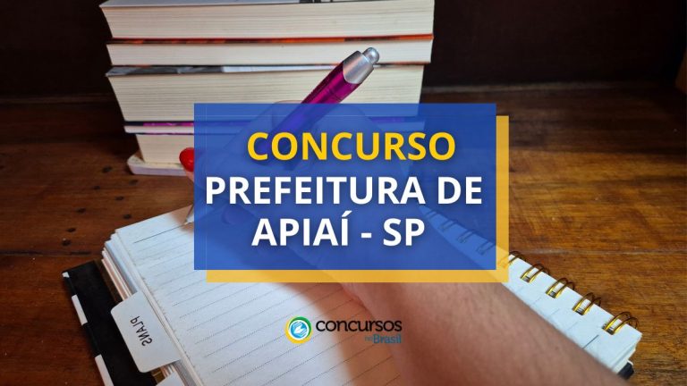 Concurso Prefeitura de Apiaí - SP abre 158 vagas; até