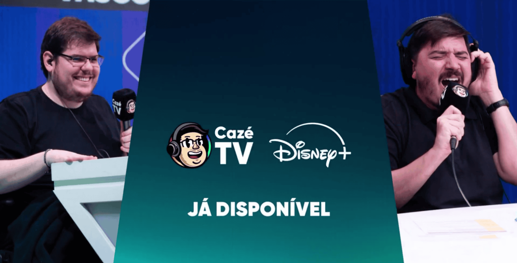 Disney+ inclui transmissões da CazéTV em seu catálogo — sem