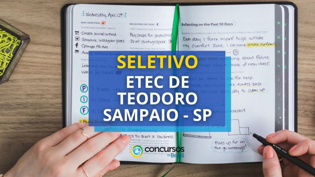 Etec de Teodoro Sampaio - SP faz seleção na área