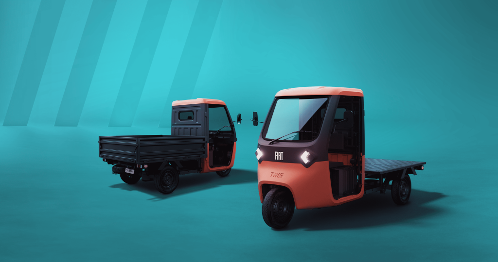 Fiat lança tuk-tuk elétrico para entregas na África e Oriente