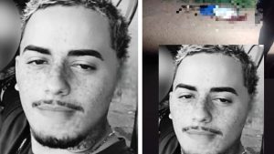 Jovem é assassinado a tiros e facção deixa recado no