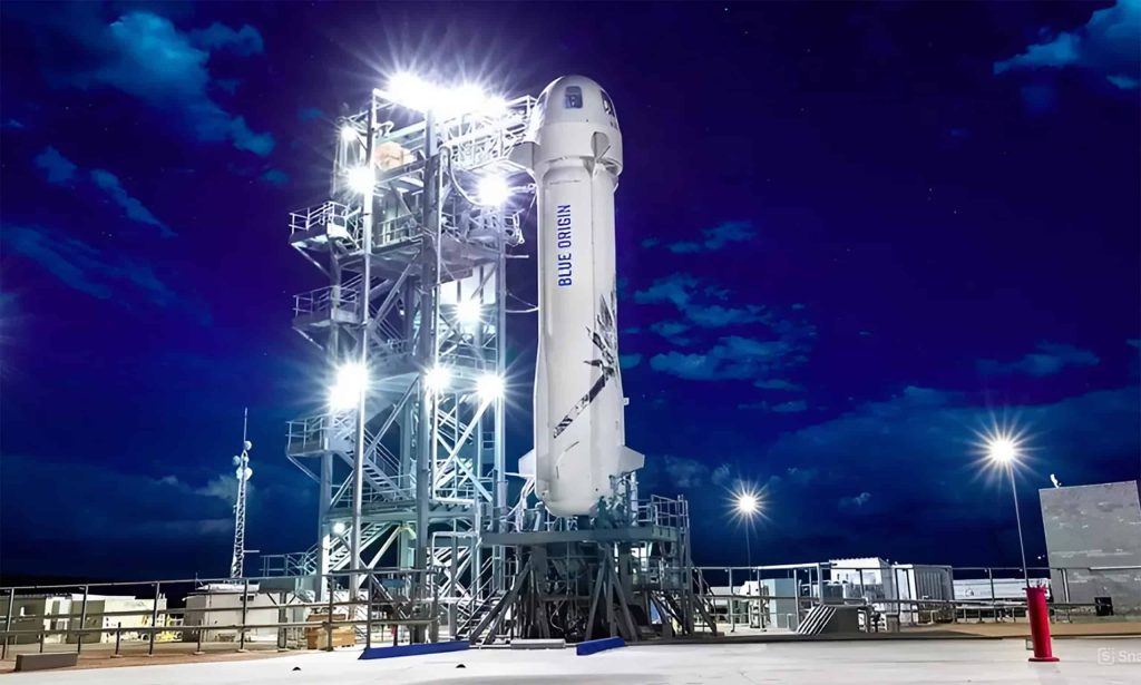 Lançamento de turistas da Blue Origin para o espaço é