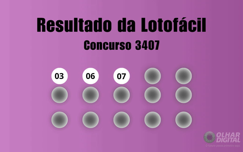 Lotofácil 3407: veja resultado de hoje, segunda-feira (2)