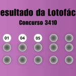 Lotofácil 3410: veja resultado de hoje, quinta-feira (5)