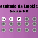 Lotofácil 3412: veja resultado de hoje, sábado (07)