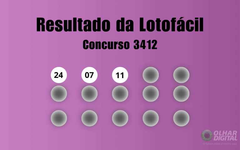 Lotofácil 3412: veja resultado de hoje, sábado (07)