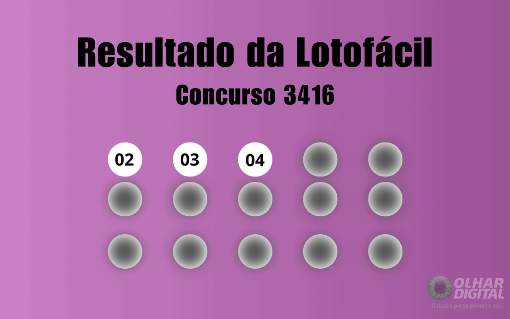 Lotofácil 3416: veja resultado de hoje, quinta-feira (12)