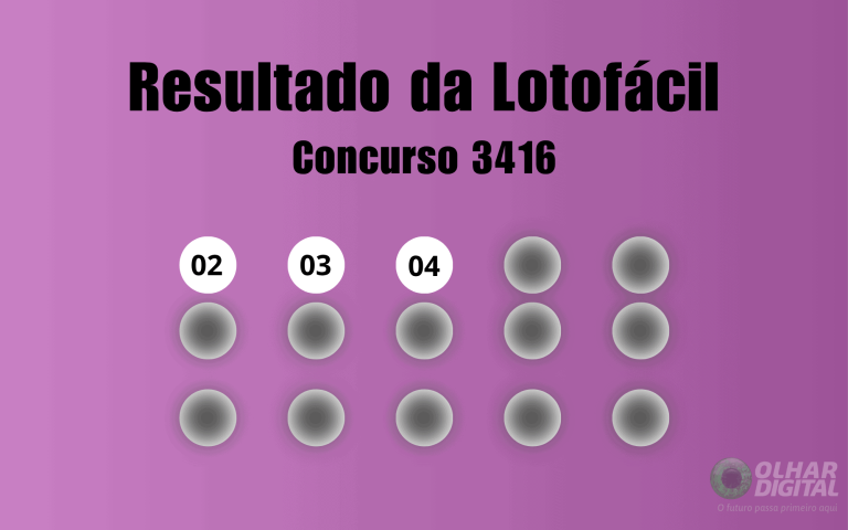 Lotofácil 3416: veja resultado de hoje, quinta-feira (12)