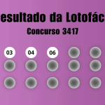 Lotofácil 3417: veja resultado de hoje, sexta-feira (13)