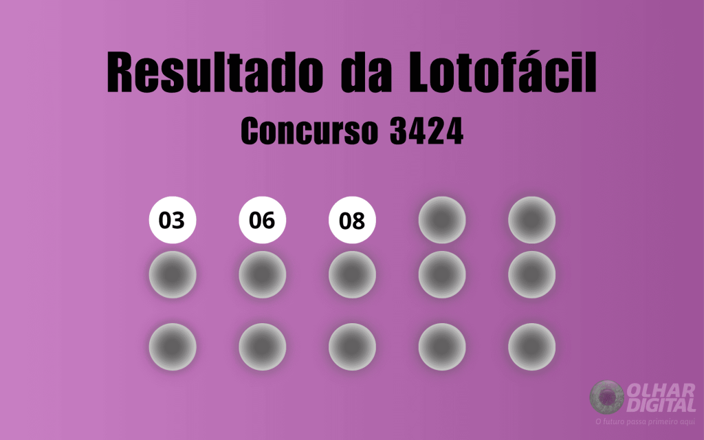 Lotofácil 3424: veja resultado de hoje, segunda-feira (23)