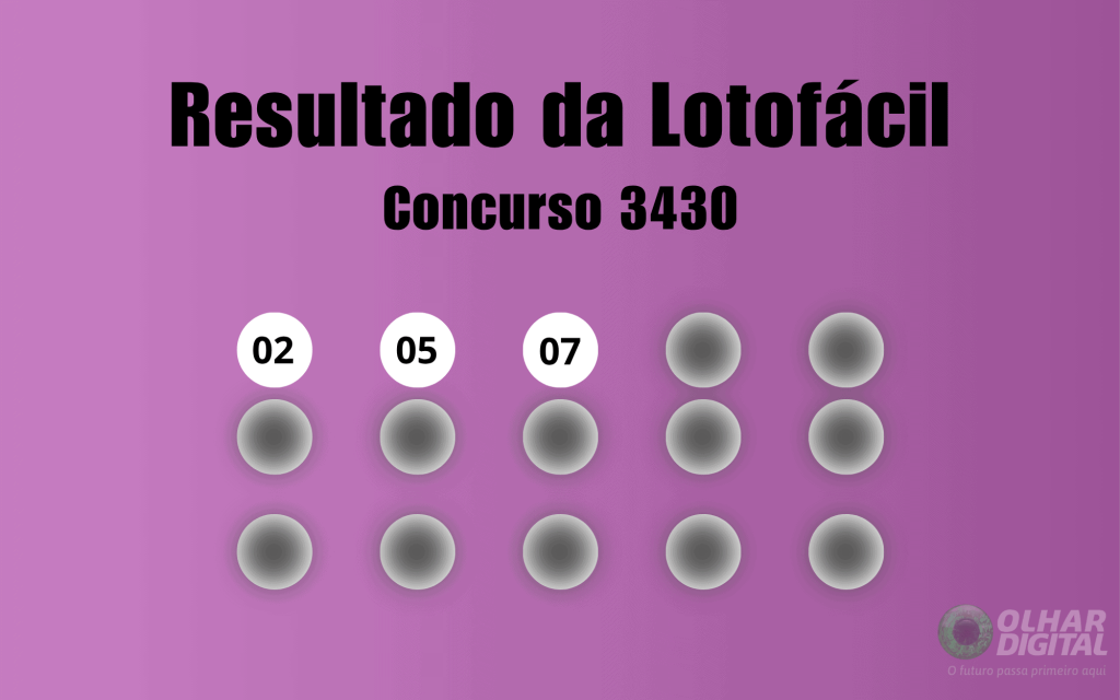 Lotofácil 3430: veja resultado de hoje, segunda-feira (30)