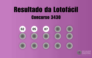 Lotofácil 3430: veja resultado de hoje, segunda-feira (30)