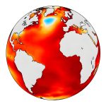 Mancha fria no oceano pode sinalizar mudança climática global