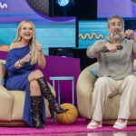 Marcos Mion usa Eliana para lançar quadro com cara do