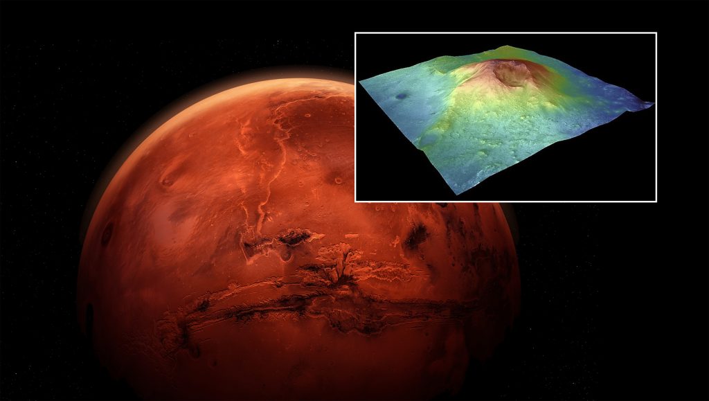 Marte pode ter um vulcão secreto