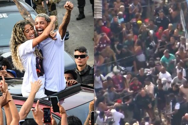 Mc Poze do Rodo deixa a prisão e é recebido