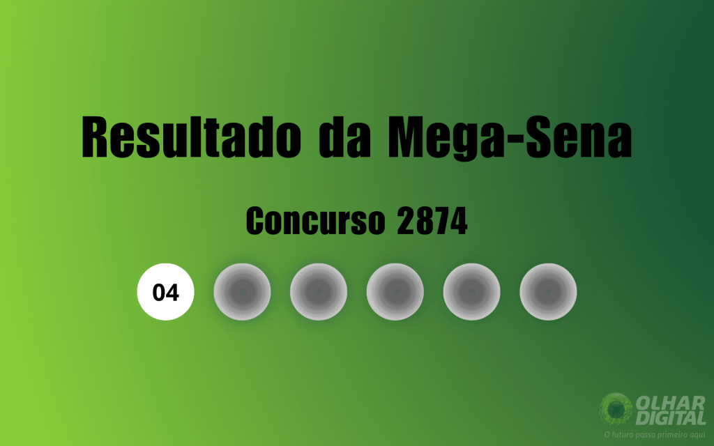 Mega-Sena 2874: veja resultado de hoje, terça-feira (10)