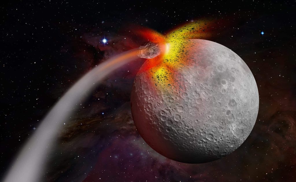 O que aconteceria se um asteroide atingisse a Lua?