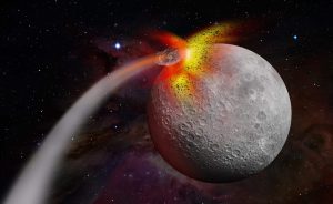 O que aconteceria se um asteroide atingisse a Lua?