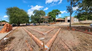 Obra da nova praça avança e promete transformar o povoado