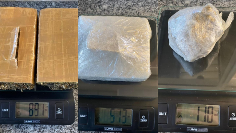 PRF apreende mais de 1,5kg de entorpecentes em micro-ônibus, na