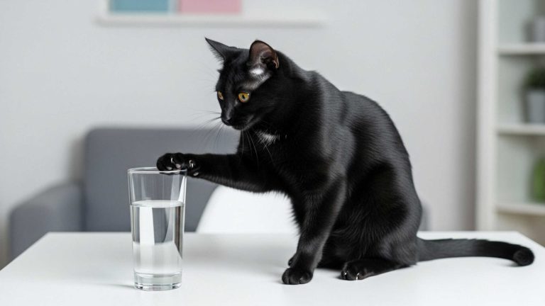 Por que os gatos derrubam objetos? Entenda se é de