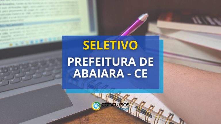 Prefeitura de Abaiara - CE abre novo processo seletivo