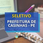 Prefeitura de Casinhas - PE abre seletivo para ensino fundamental