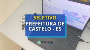 Prefeitura de Castelo - ES publica edital de processo seletivo