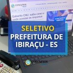 Prefeitura de Ibiraçu - ES publica processo seletivo