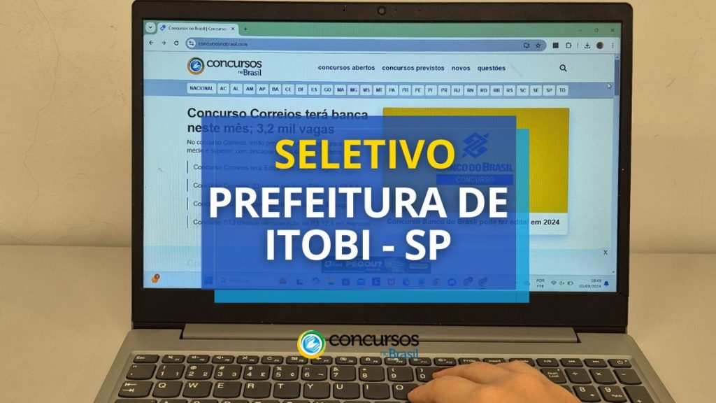 Prefeitura de Itobi - SP: até R$ 4,8 mil em