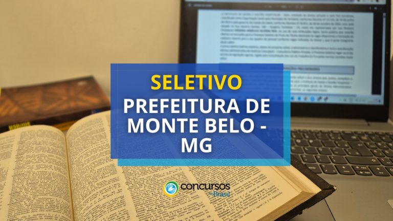 Prefeitura de Monte Belo - MG anuncia seleção na saúde