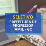 Prefeitura de Professor Jamil - GO promove edital de seletivo