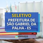 Prefeitura de São Gabriel da Palha – ES anuncia seleção