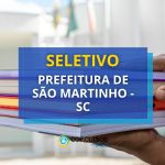 Prefeitura de São Martinho - SC: seletivo oferece até R$