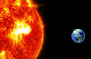 Sol dispara sequência de explosões em direção à Terra