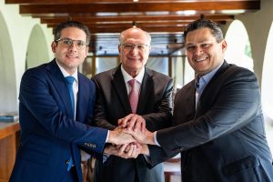 Alcolumbre, Alckmin e Motta defendem união contra ‘agressão injusta’ dos