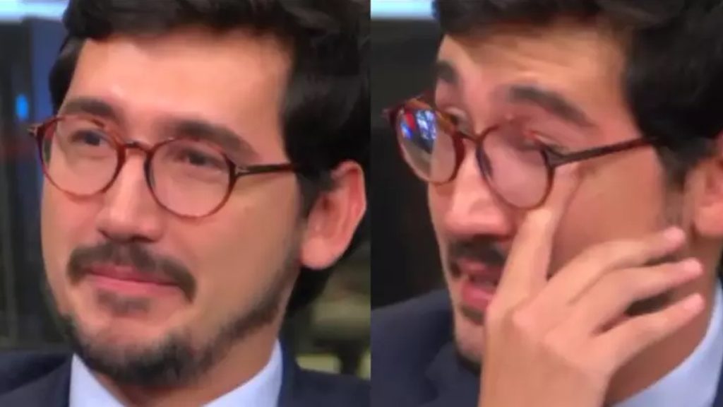 Apresentador não segura o choro ao se despedir na GloboNews