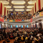 Ato na USP em defesa da soberania nacional confronta ameaça