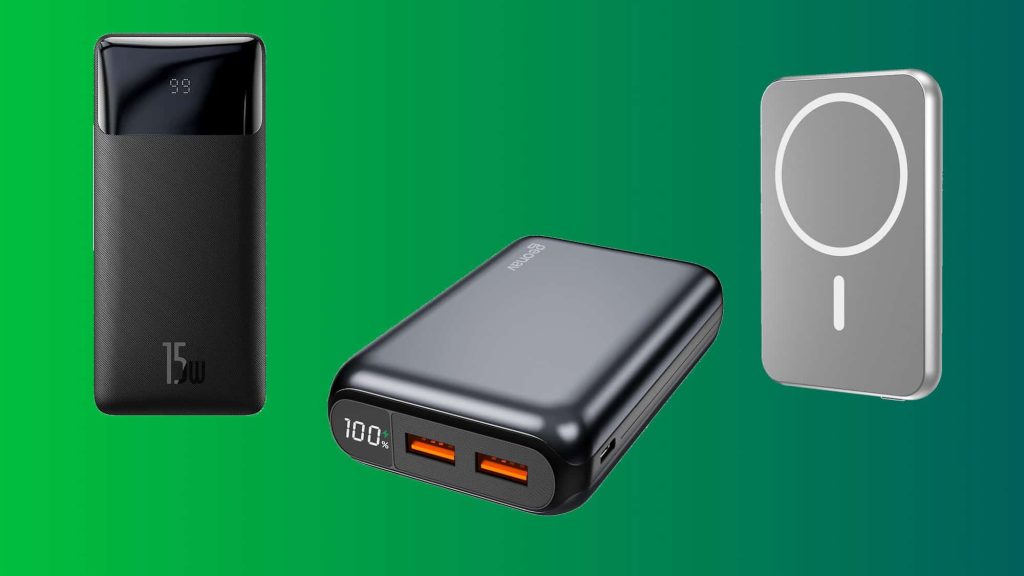 Carregadores portáteis potentes e compactos