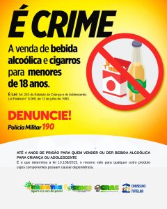 Conselho Tutelar de Itaguatins alerta proibição de venda de bebida