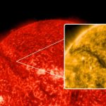 Erupção poderosa lança “cânion de fogo” no Sol