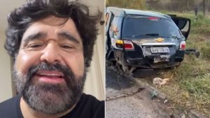 Fabiano se pronuncia após sair ileso de acidente de carro: