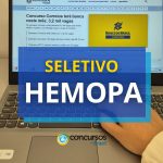 HEMOPA divulga novo edital de seletivo para nível superior