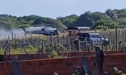 Helicóptero faz pouso de emergência após princípio incêndio em Santo