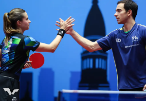 Hugo Calderano e Bruna Takahashi conquistam ouro inédito em duplas