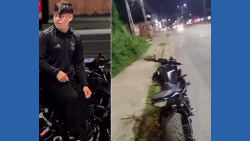 Jovem tem corpo partido ao meio em acidente de moto